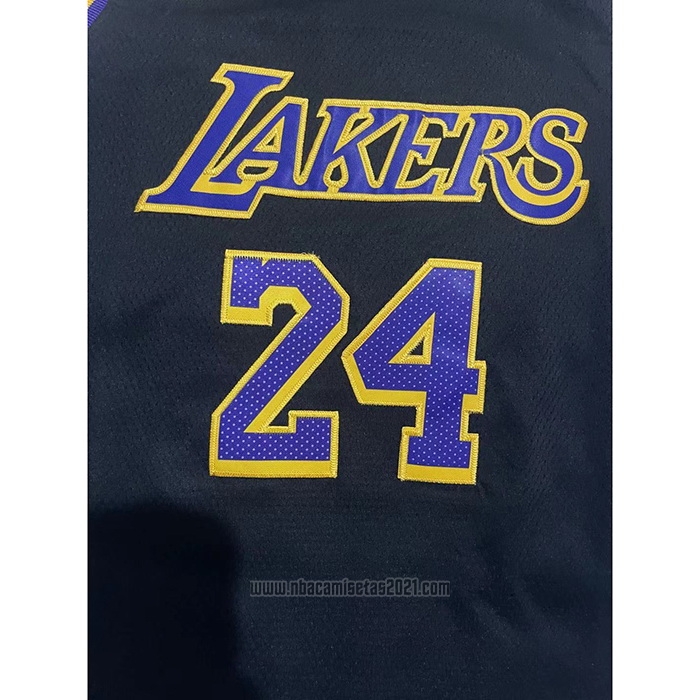 Camiseta Nino Los Angeles Lakers Kobe Bryant #24 Earned 2021-22 Negro